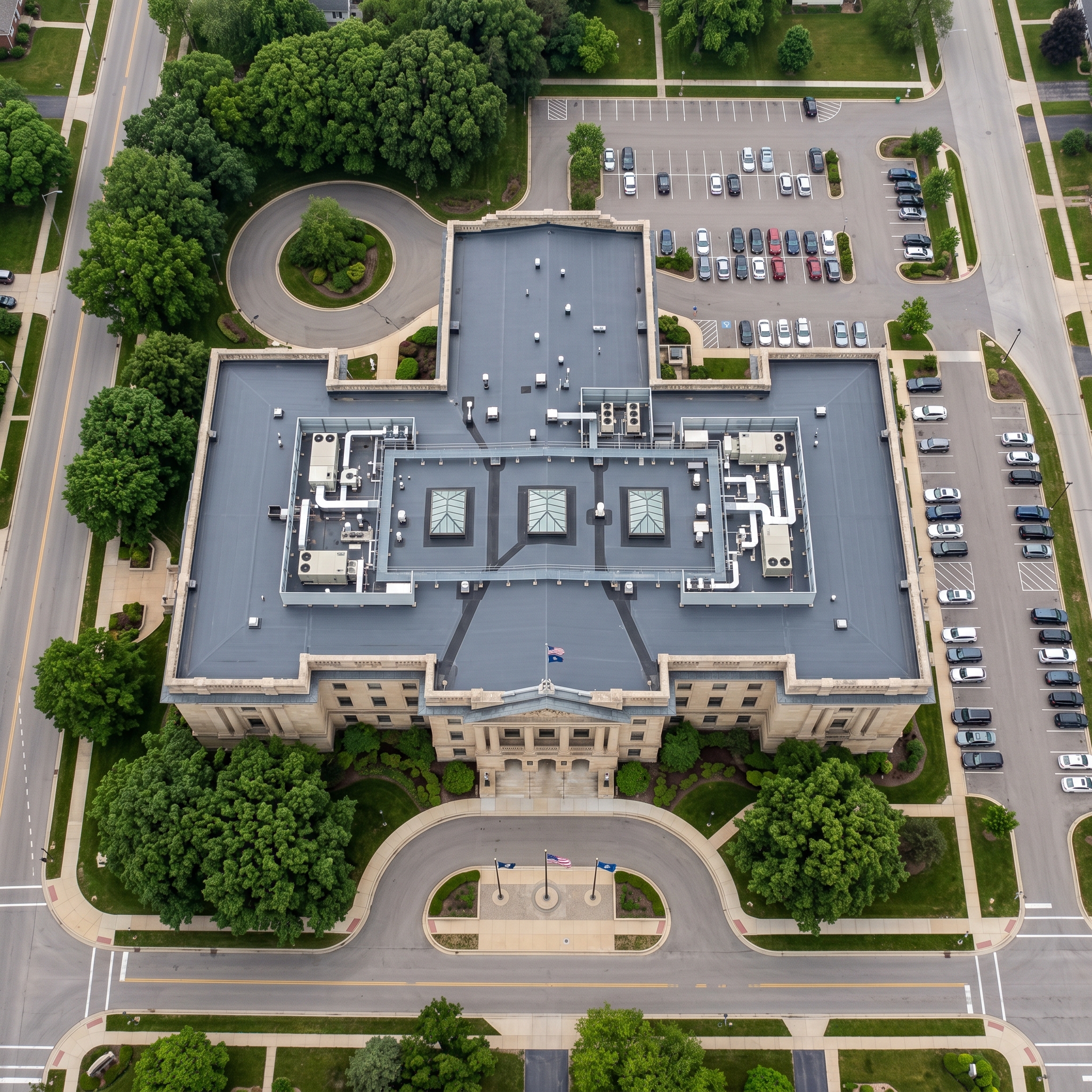 Cold-Applied BUR — Government Building